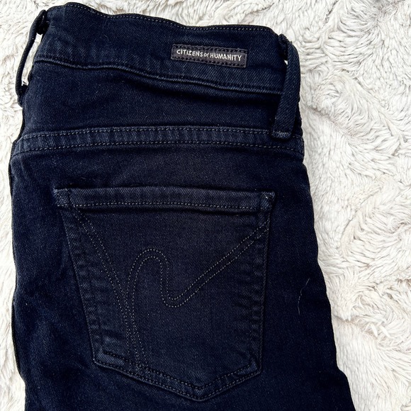 Citizens of Humanity Stretch Avedon Skinny Leg Jeans Black Size 26 - Picture 4 of 13